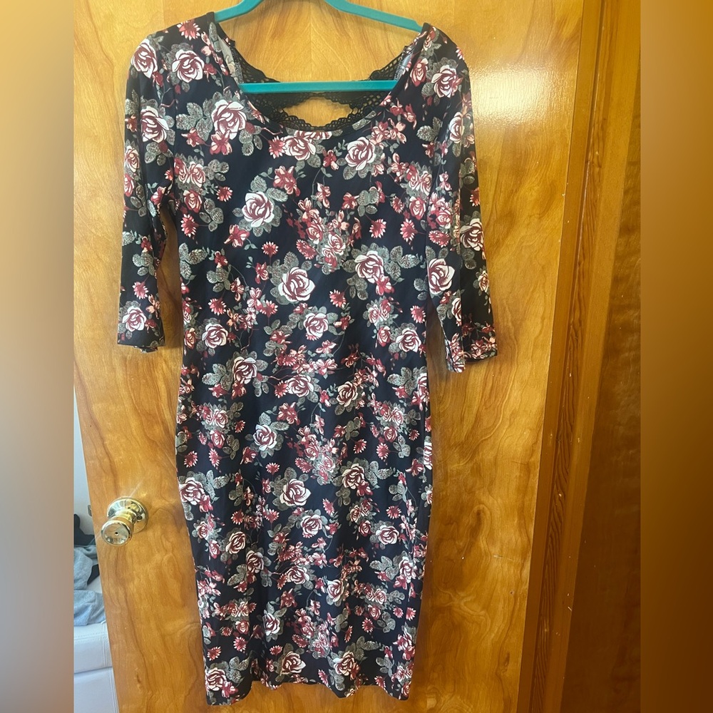 Floral comfy dress so soft XL